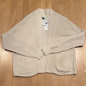 American Eagle Outfitters Cream Cardigan